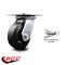 Service Caster 5 Inch Heavy Duty Rubber on Steel Caster with Roller Bearing and Swivel Lock SCC SCC-35S520-RSR-BSL - alternate 6